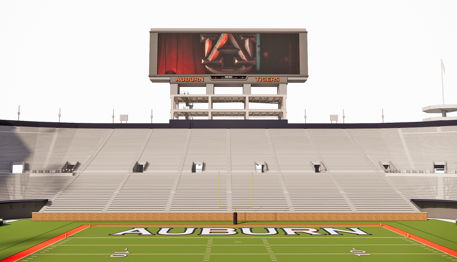 Jordan-Hare Stadium North Endzone Videoboard