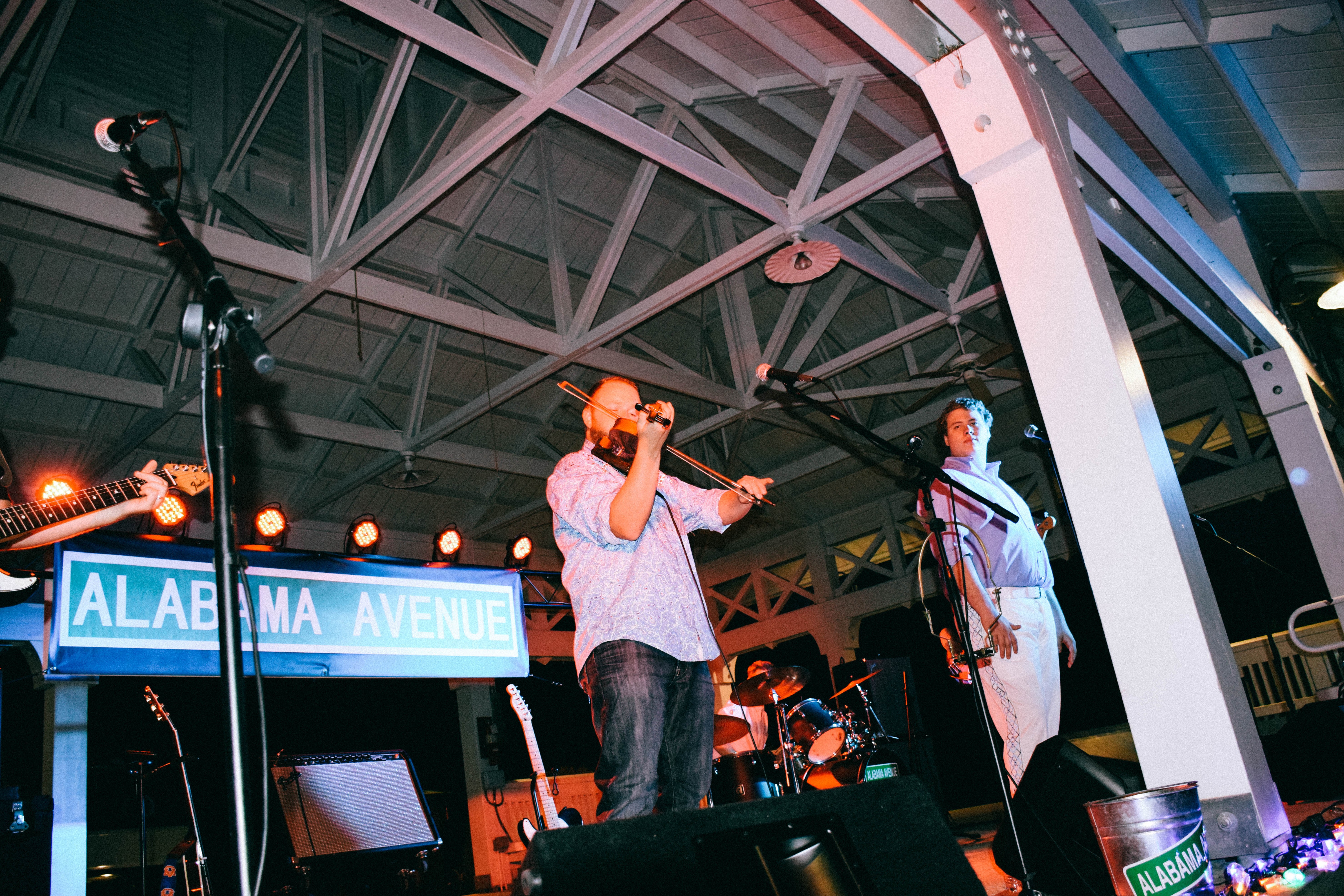 A band performs at Kiesel Park