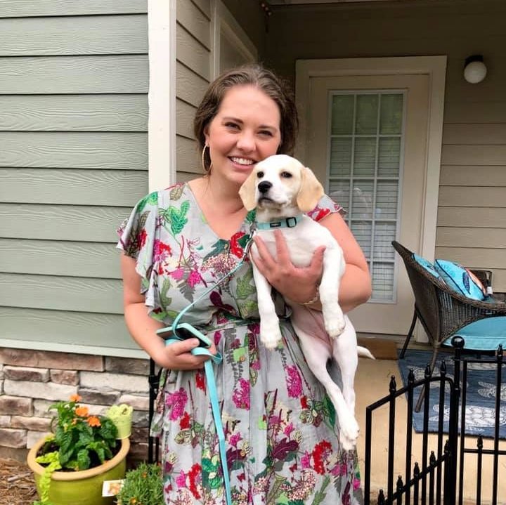 Mae Margaret and her dog Barkley