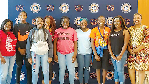 Group of students attending Auburn Days