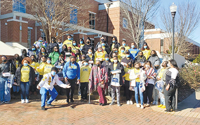 Group of students from Leesburg High School