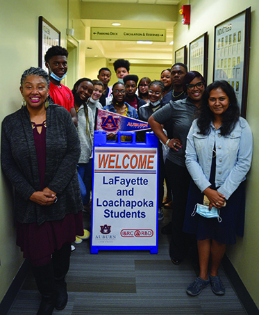 Students and administrators from
Lafayette High School.