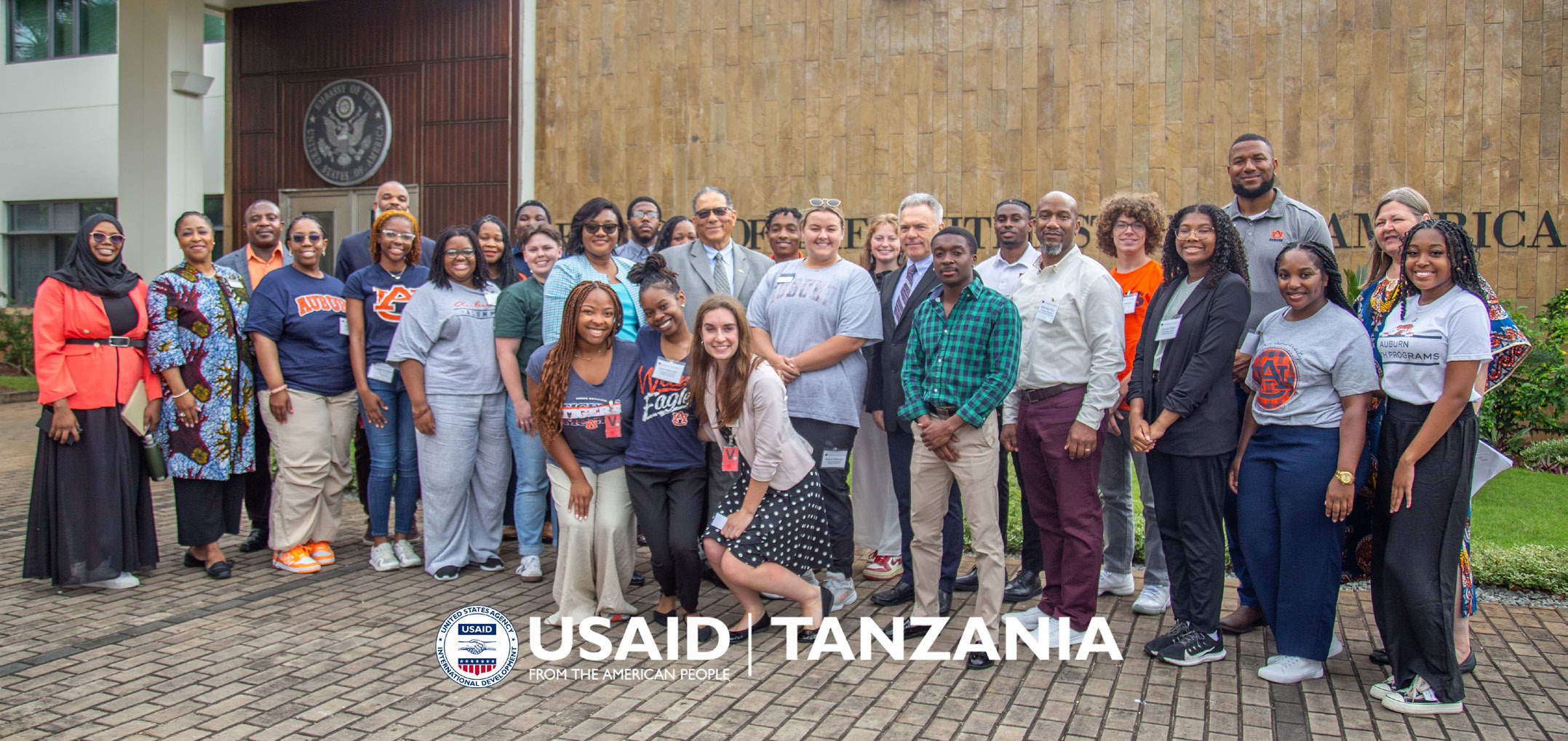 The AU cohort visiting the U.S.Embassy Tanzania