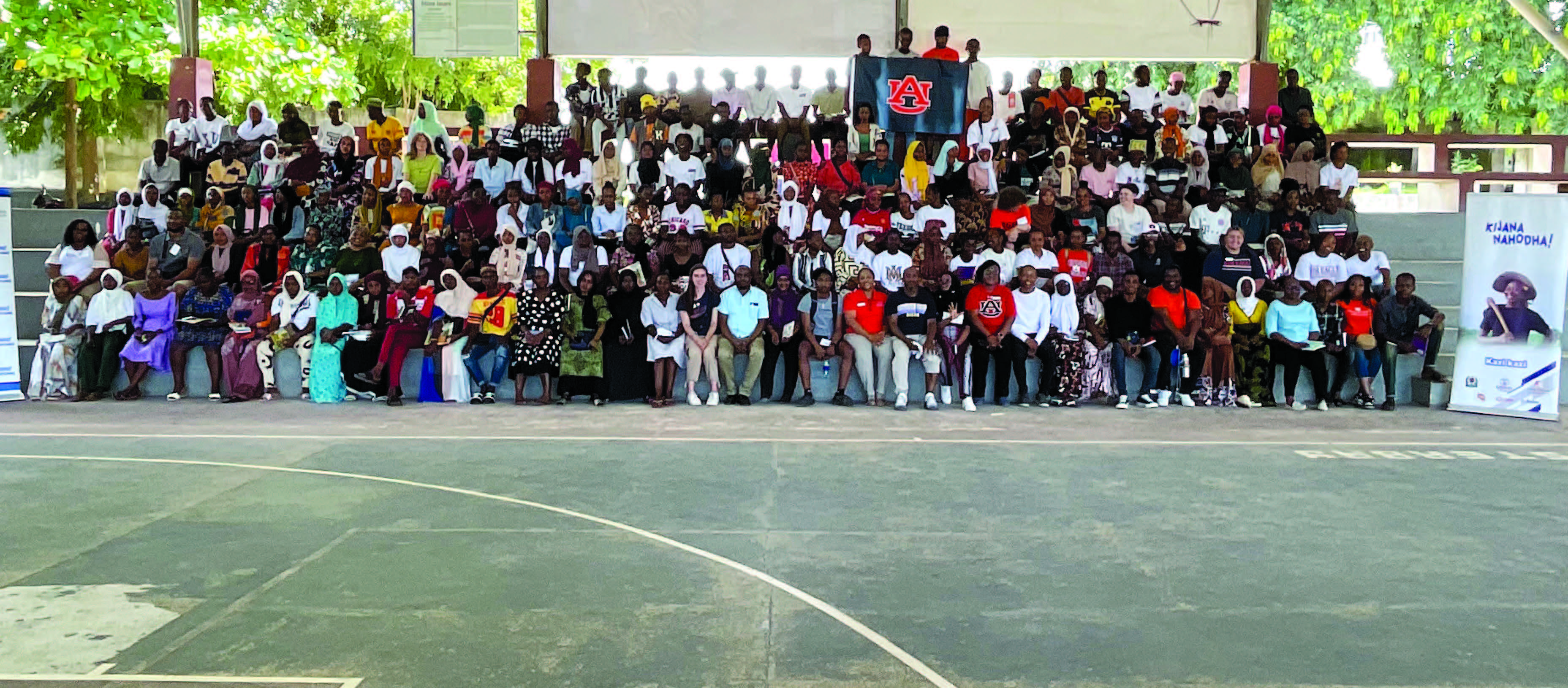 Group photo of the Tanzania service-learning training with the KN Youth, USAID program.